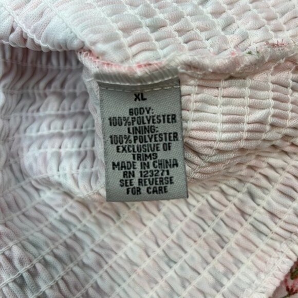 J for Justify Floral Smocked Long Sleeve Mini Dress Size XL NWT - Picture 8 of 8